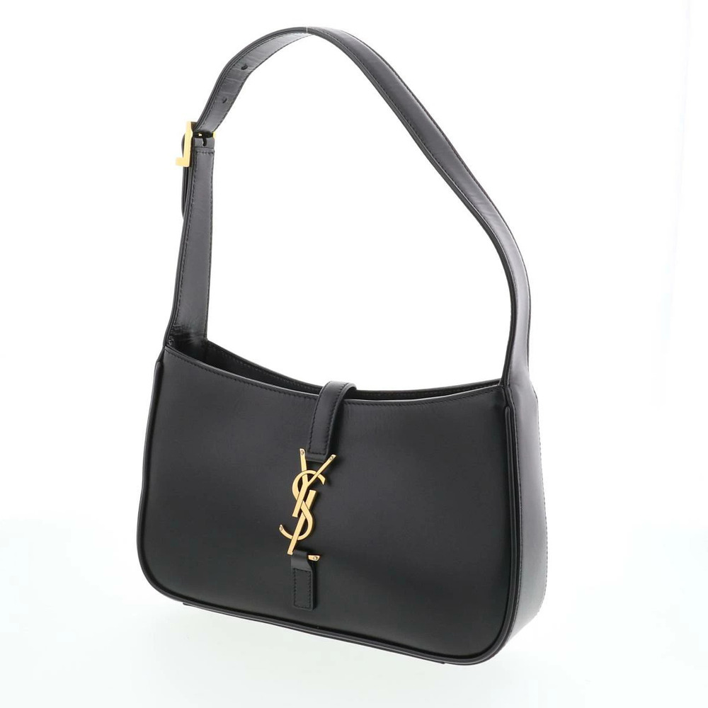 Saint Laurent YSL Cincassette Hobo Shoulder Le Messenger One Bag A Black